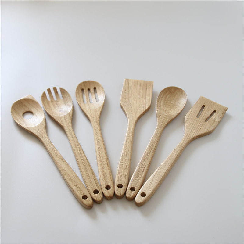Wholesale Cookware Set Kitchen Tools Bamboo Cooking Tools Bamboo Cooking Utensil Set Kitchen Spatula Set with Handle - Image 2